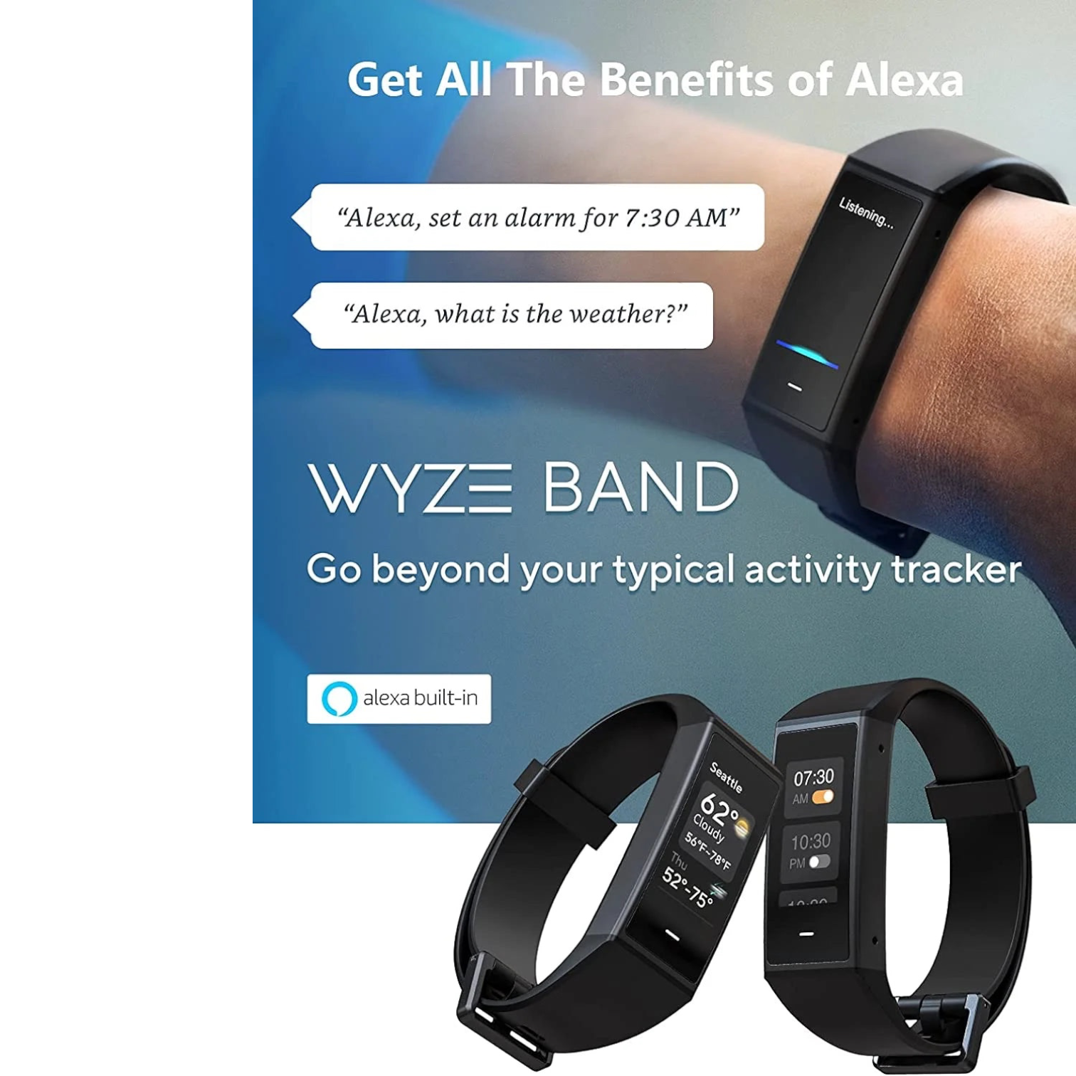 Band Health Tracker with Extra Color Band , Smart Watch Fitness Tracker, Heart Rate Monitor, Step Counter, Sleep Monitor, High Res Color Touchscreen and Water Resistant