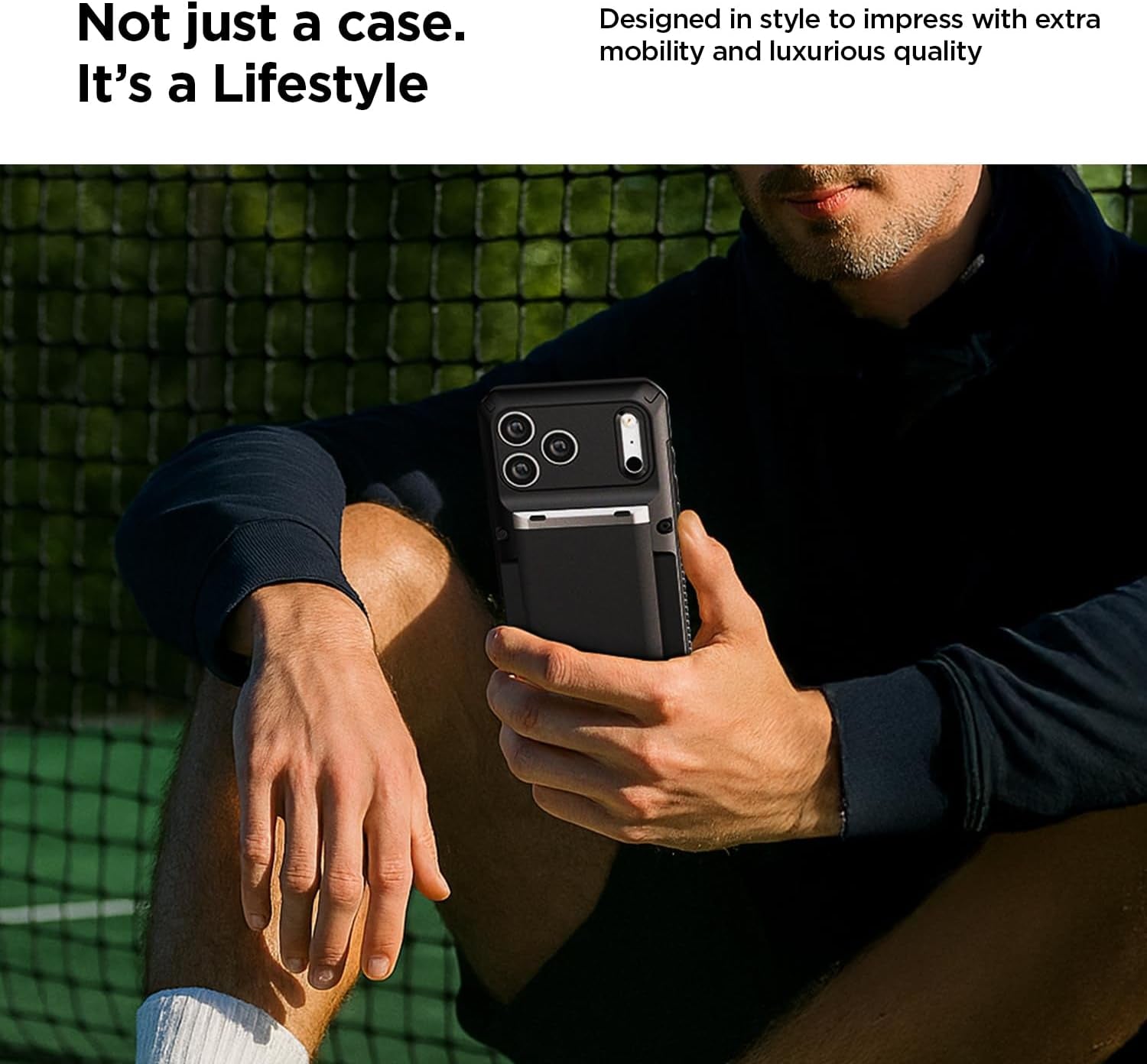 Elevate Your Style with the Damda Glide Pro Card Holder Case for iPhone 17 Pro Max - Durable, Sleek, and Functional Wallet Case in Matte Black