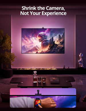 TV LED Backlight with Camera, RGBIC Lights Sync with 75-85 Inch Tvs