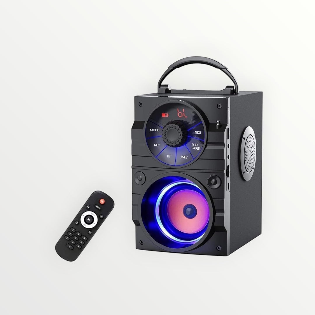 Portable Bluetooth Speaker, Bluetooth 5.3, Outdoor/Indoor Speaker Set,Dual Speakers, Subwoofer, Home Sound Package, with Dual Wireless Microphones,Remote Control,For Home, Camping, Travel