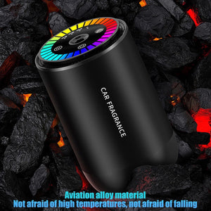 Car Air Freshener, Smart Car Air Freshener, Car Diffuser with 50 ML (1.7Oz) Capacity Multi-Fragrance Music Syncing Light, Auto On/Off
