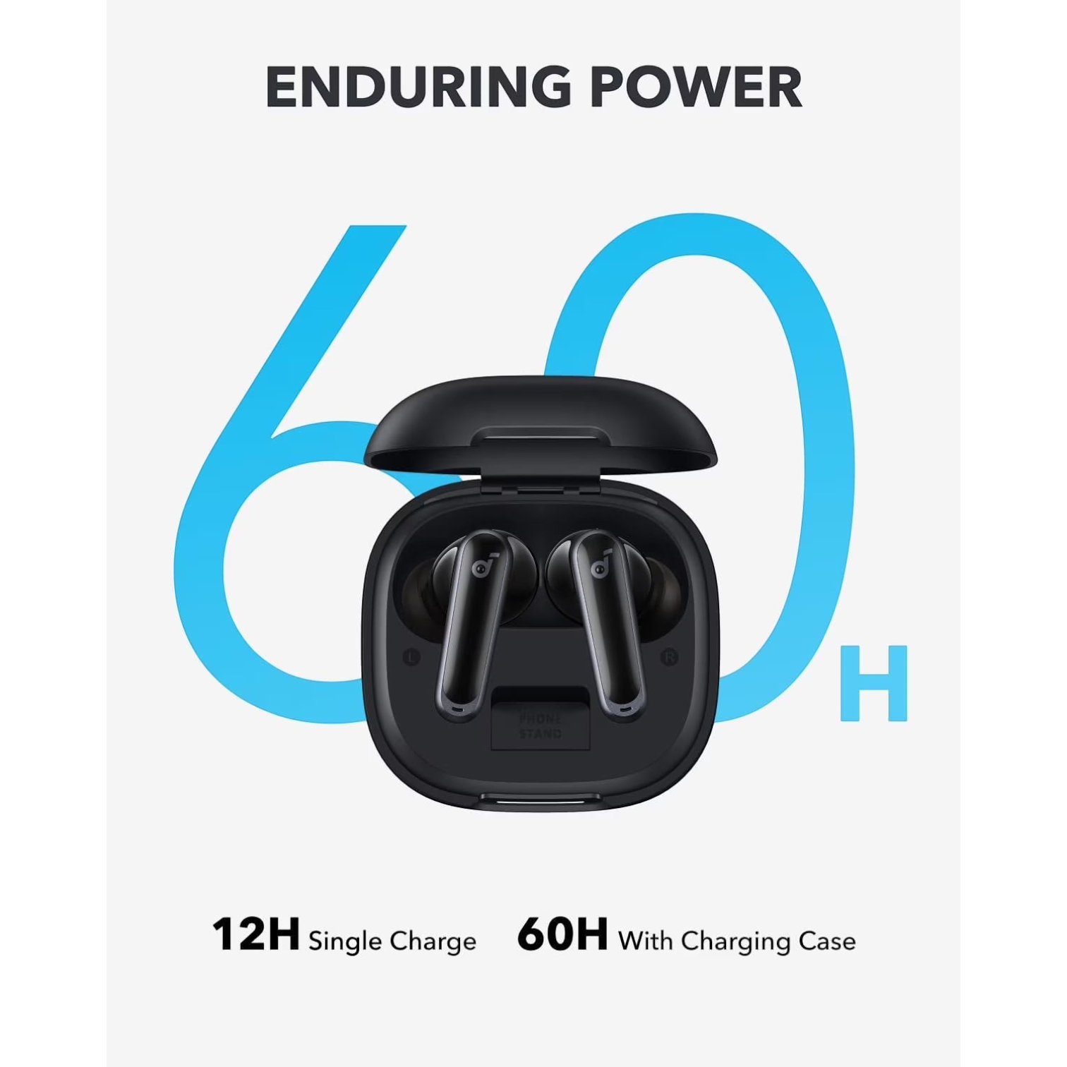 P40I by Anker, Noise Cancelling Wireless Earbuds, Black