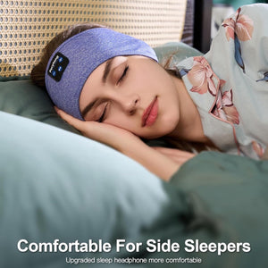 Sleep Headphones Wireless, Bluetooth Sports Headband Headphones with Ultra-Thin HD Stereo Speakers Perfect for Sleeping,Workout,Jogging,Yoga,Insomnia, Air Travel, Meditation (Skyblue)