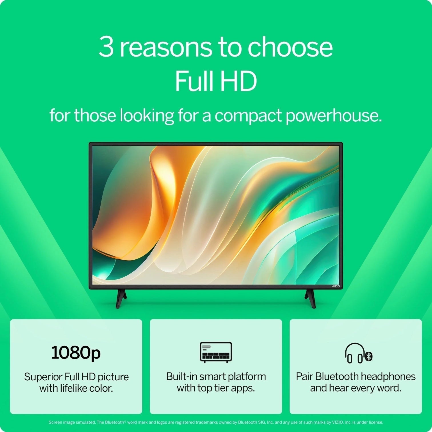 43" Class Full HD 1080P LED Smart TV (VFD43M-08)
