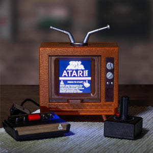 Tiny Arcade Atari 2600 Mini Console 3.5” Playable Retro TV & Controller with 10 Classic Games Including Pac-Man & Breakout -Portable Vintage Gaming System W/ Sound - Gift for Kids & Adults Ages 8+