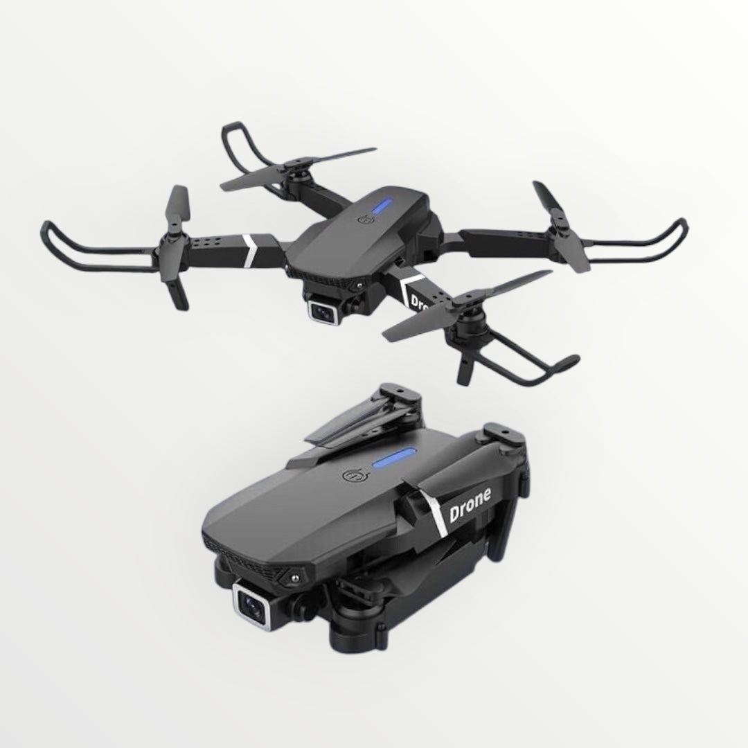 Mini Drone with Camera HD 1080P Foldable Quadcopter with 1 Battery - Black