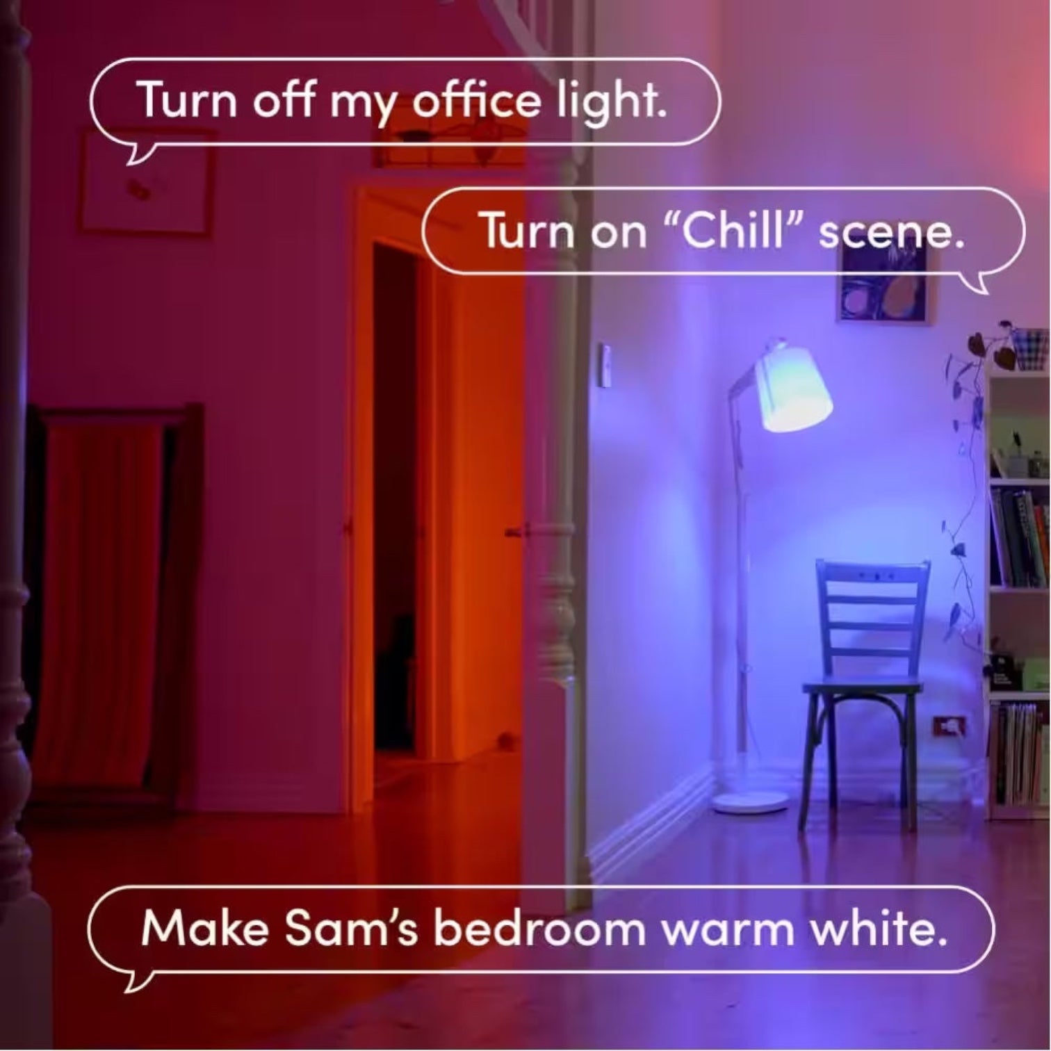60-Watt Equivalent Smart 2-A19 LED Light Bulbs and 1-Switch Kit, Works with Alexa/Hey Google/Homekit Multi-Color(1-Pack)