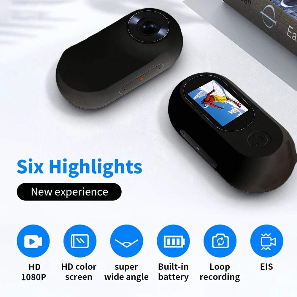 Experience Life Through Your Pet's Eyes with the HD 1080P Mini Action Cam Collar for Dogs & Cats - Wireless Tracking & Video Recording