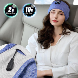 Sleep Headphones Wireless, Bluetooth Sports Headband Headphones with Ultra-Thin HD Stereo Speakers Perfect for Sleeping,Workout,Jogging,Yoga,Insomnia, Air Travel, Meditation (Skyblue)