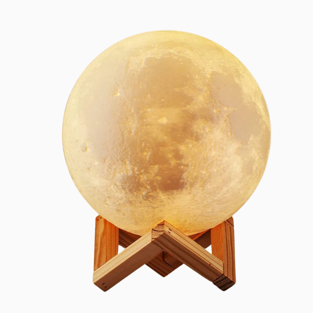 Enchanting 8cm Moon Lamp LED Night Light - Perfect Battery-Powered Starry Decor for Kids' Bedrooms and Holiday Gifts