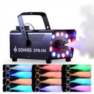 Halloween Fog Machines 600W, 3000 CFM, 13 Colors, 12 RGB LED Lights, Smoke Machine for Party Wedding