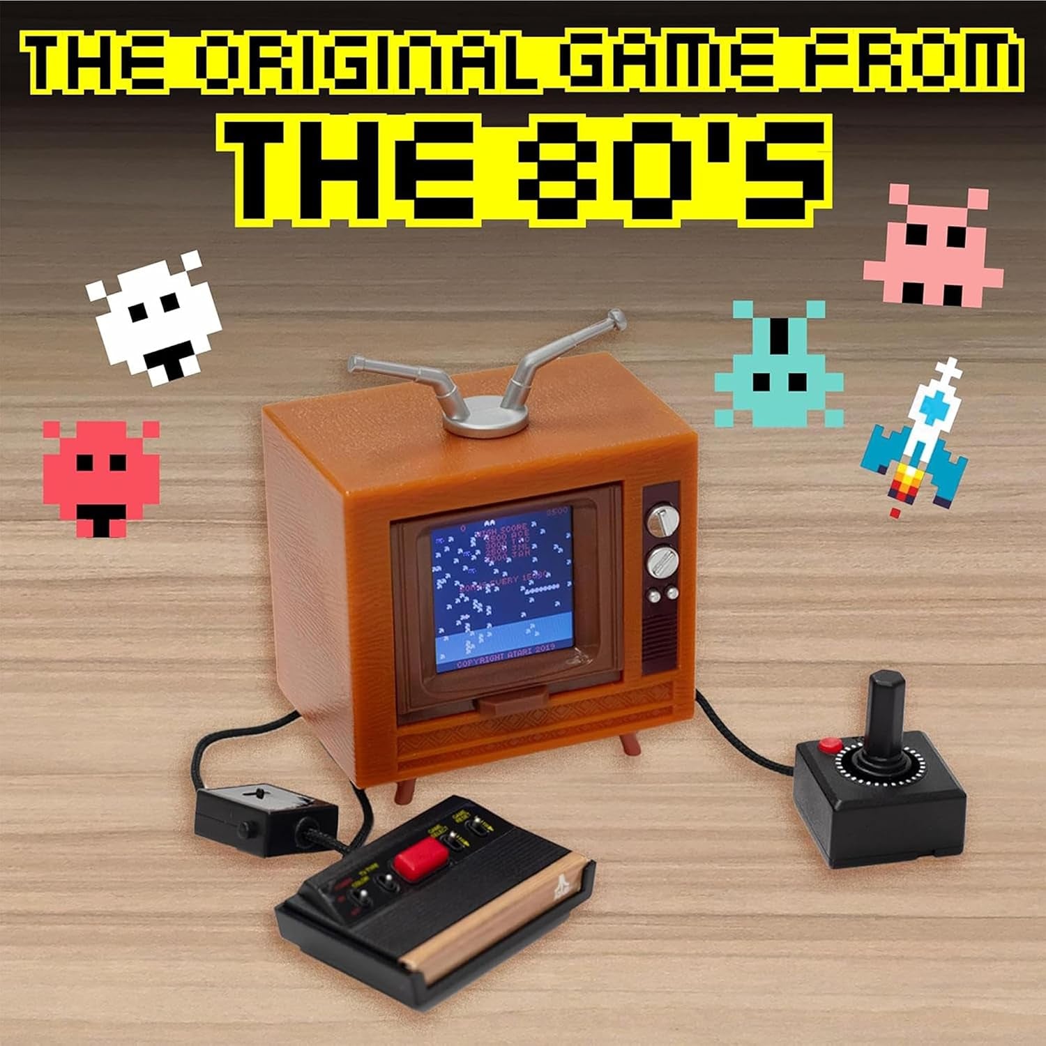 Tiny Arcade Atari 2600 Mini Console 3.5” Playable Retro TV & Controller with 10 Classic Games Including Pac-Man & Breakout -Portable Vintage Gaming System W/ Sound - Gift for Kids & Adults Ages 8+