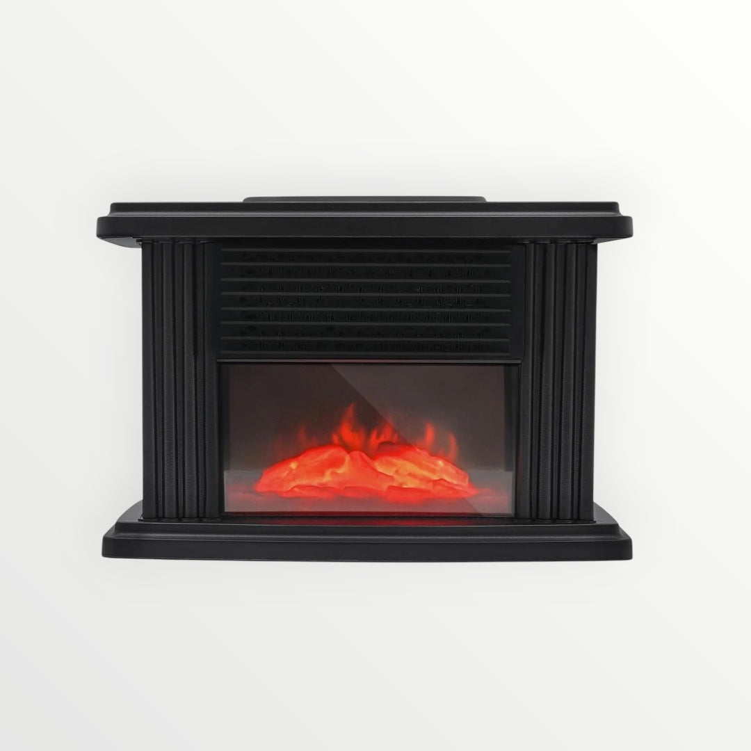2026 Freestanding Indoor Fireplace Stove Heater Featuring Realistic 3D Flame Effect Adjustable Thermostat Portable Design for Smart Home