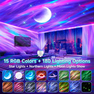 Galaxy Projector Northern Lights Projector with Bluetooth Speaker