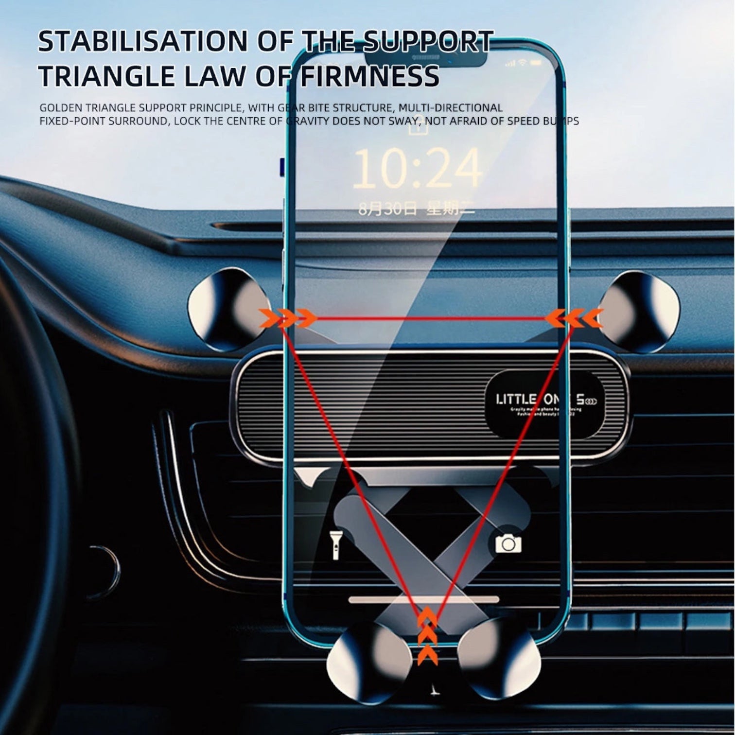Magnetic Car Phone Holder for 4.7-7 Inch Support Mobile Phone Car Air Vent Mount Universal Shockproof GPS Clip Smartphone Stand