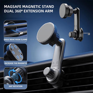 Magnetic Car Phone Holder for 4.7-7 Inch Support Mobile Phone Car Air Vent Mount Universal Shockproof GPS Clip Smartphone Stand