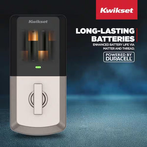 Aura Reach Satin Nickel Bluetooth + Matter over Thread Enabled Smart Lock Deadbolt with Smart Home Integration