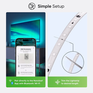Essentials Matter LED Light Strip, RGBW, 16.4 Ft (1 Piece Strip Unit), Indoor Use