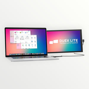 Lite Mobile Pixels Portable Monitor for Laptops 12.5" Full HD IPS Screen,Usb C Mobile Monitor Extender,Plug and Play,Any Laptops Compatible (White)