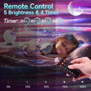 Galaxy Projector Northern Lights Projector with Bluetooth Speaker