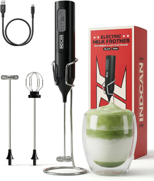 Rechargeable Milk Frother Handheld, Electric Coffee Frother Wand