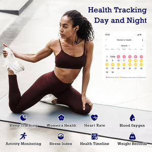 Smart Health Monitoring Ring with Sleep Tracking, Heart Rate Monitoring, Waterproof Fitness Features, Activity Tracking for Steps, Distance, and Calories, Air Gesture Control, Up to 7-Day Battery Life, Compatible with iOS and Android (Light Gold, Size #12)