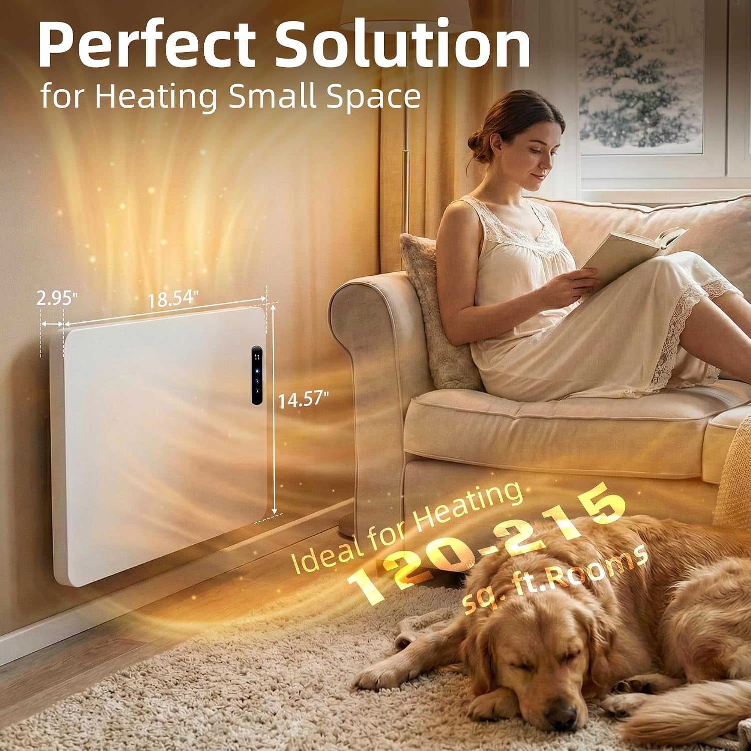 Wall Convection Space Heater Panel, Smart Wifi Heater for Indoor Use