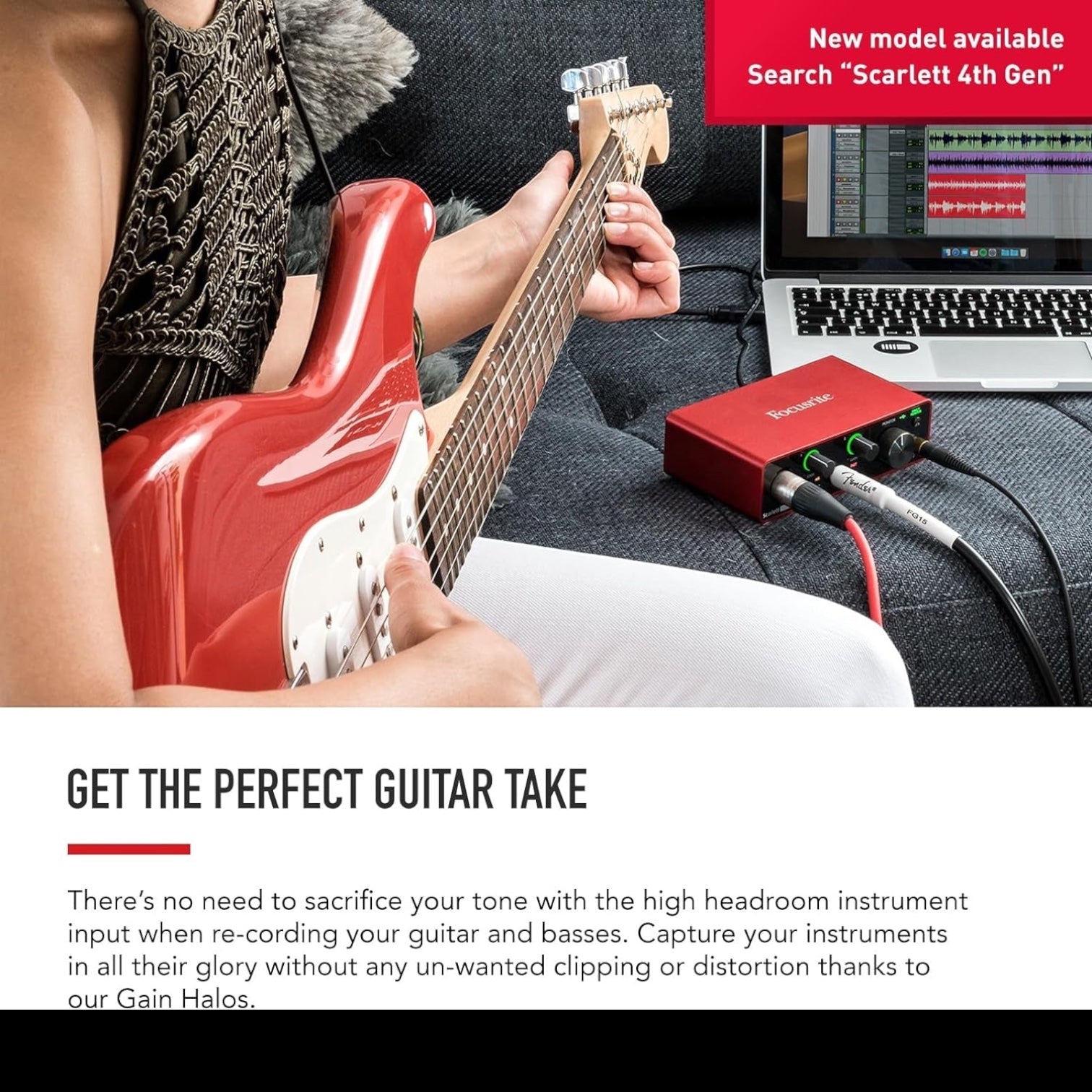 Scarlett Solo Studio 3Rd Gen USB Audio Interface Bundle for the Guitarist, Vocalist or Producer with Condenser Microphone and Headphones for Recording, Songwriting, Streaming and Podcasting