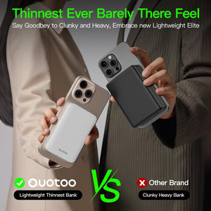 For Magsafe Portable Charger, 5000Mah Slim Wireless Magnetic Power Bank