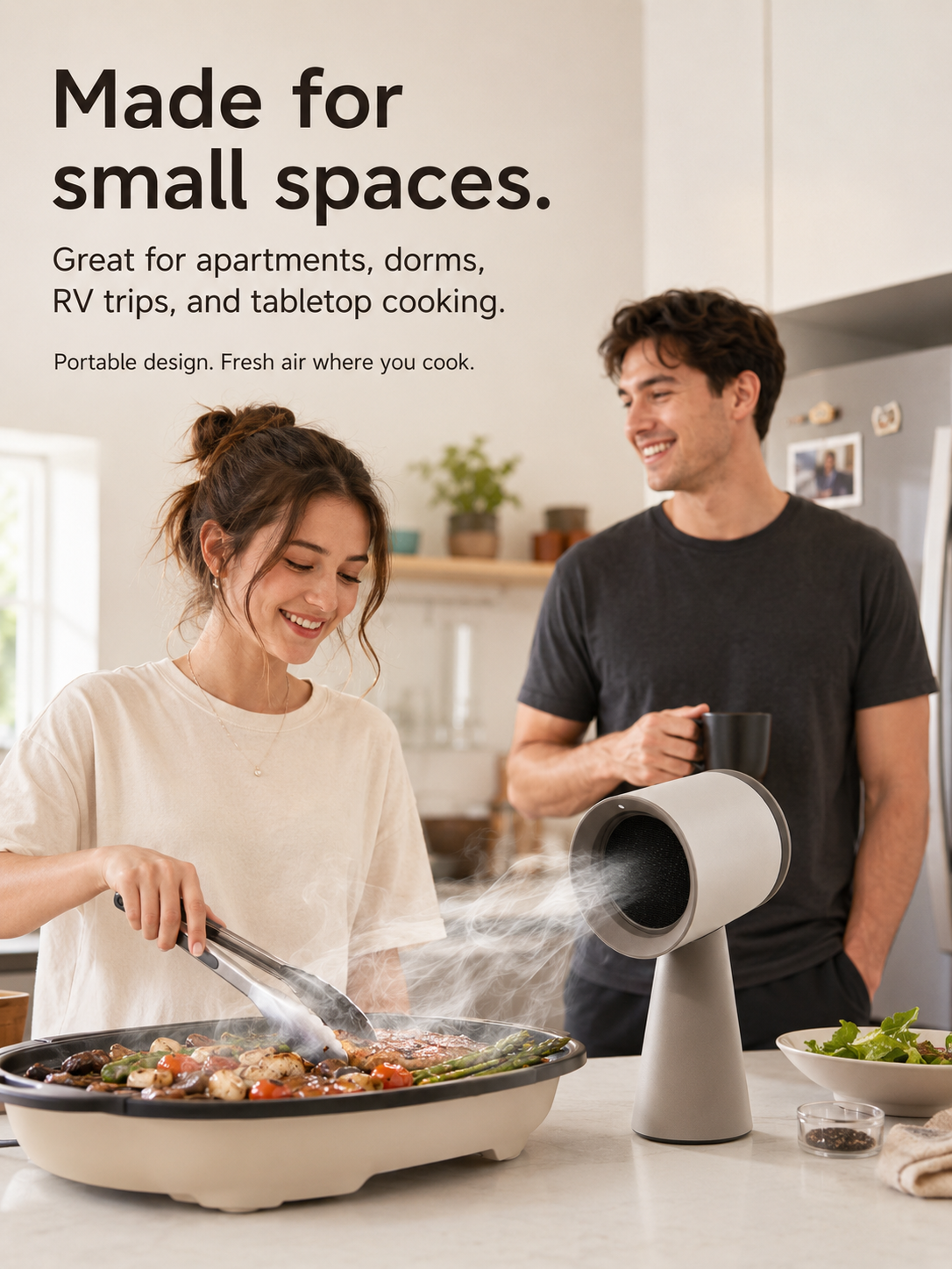 AirGuard Mini portable smoke extractor for hotpot nights and indoor BBQ