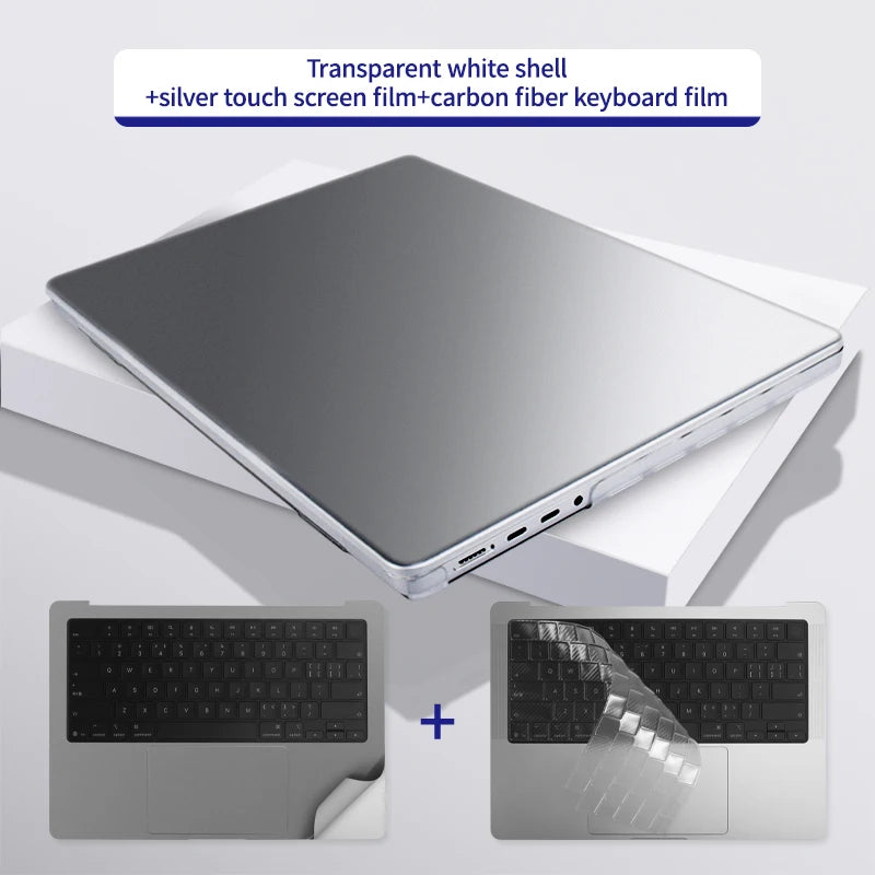 Stylish Transparent Laptop Case for MacBook Pro 14/16 & Air 13.6/15 - Ultimate Protection & Fashion