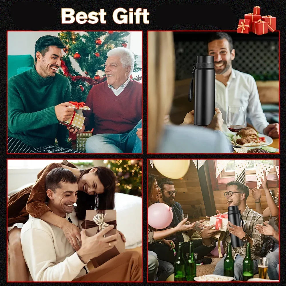 1000ML Smart Thermos Bottle - Keep Your Drinks Hot or Cold with Intelligent Temperature Display