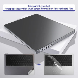 Stylish Transparent Laptop Case for MacBook Pro 14/16 & Air 13.6/15 - Ultimate Protection & Fashion