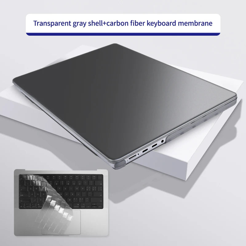 Stylish Transparent Laptop Case for MacBook Pro 14/16 & Air 13.6/15 - Ultimate Protection & Fashion