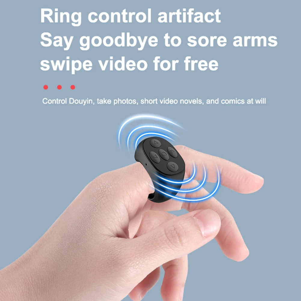 Wireless Bluetooth-Compatible Ring Browsing Smart Automatic Page Turner Portable Automatic Page Turner Browsing for Mobile Phone