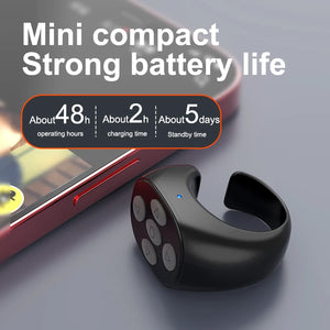 Wireless Bluetooth-Compatible Ring Browsing Smart Automatic Page Turner Portable Automatic Page Turner Browsing for Mobile Phone