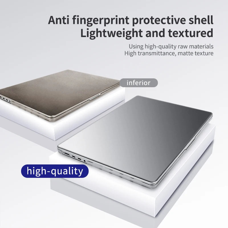 Stylish Transparent Laptop Case for MacBook Pro 14/16 & Air 13.6/15 - Ultimate Protection & Fashion