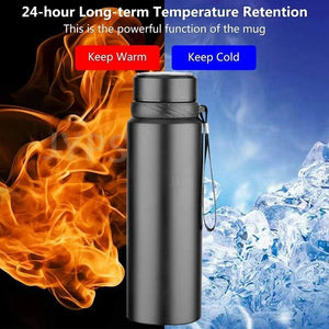 1000ML Smart Thermos Bottle - Keep Your Drinks Hot or Cold with Intelligent Temperature Display