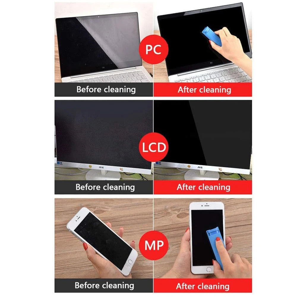 Ultimate Touchscreen Mist Cleaner: Effortless Screen Cleaning for Phones, Laptops, and Tablets with Convenient Two-in-One Spray and Microfiber Cloth