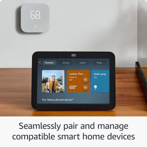 Echo Show 8 (3Rd Gen) 8 In. HD Smart Display with Spatial Audio, Smart Home Hub, and Alexa (Glacier White)