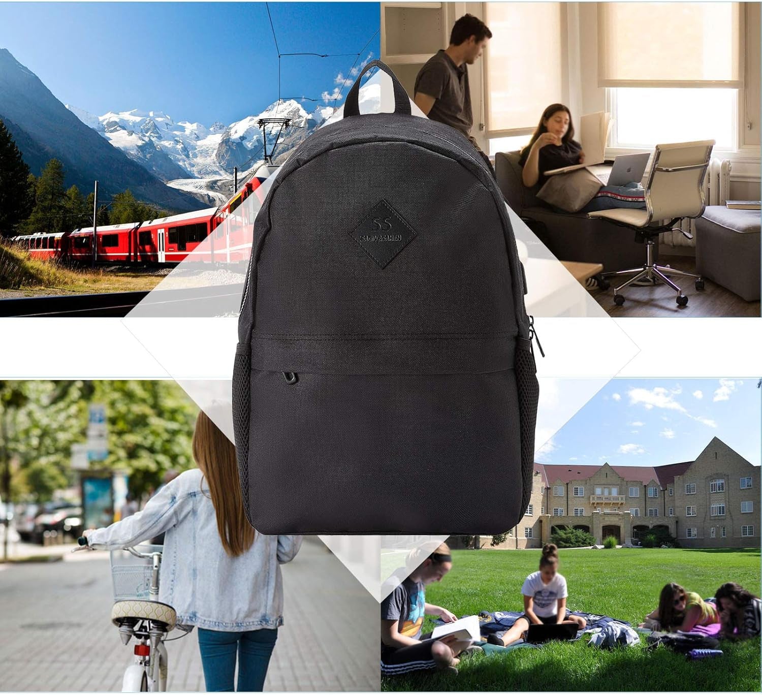 Stylish & Durable Lightweight School Backpack for Teens - Perfect for Books, Laptops & Everyday Use