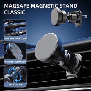 Magnetic Car Phone Holder for 4.7-7 Inch Support Mobile Phone Car Air Vent Mount Universal Shockproof GPS Clip Smartphone Stand