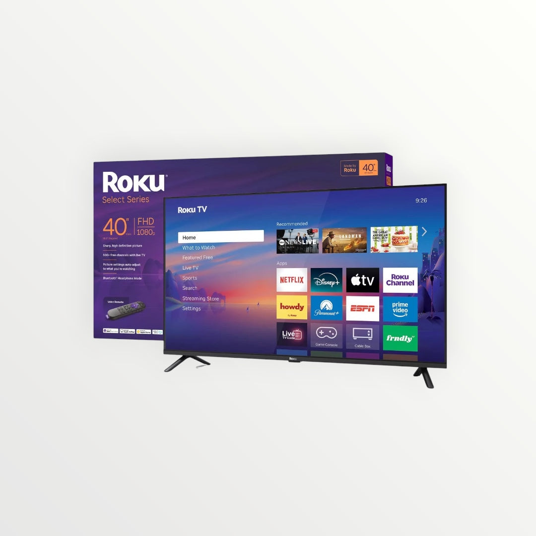 Roku 40" Select Series 1080P Full HD Smart Roku TV with Roku TV Remote: Streaming, Apple Airplay, 3 HDMI Ports