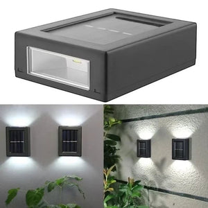 Solar up and down Spot Lights Outdoor, Street Wall Light Lamp Solar Powered Sunlight Waterproof Solar Lamp Garden Decorative