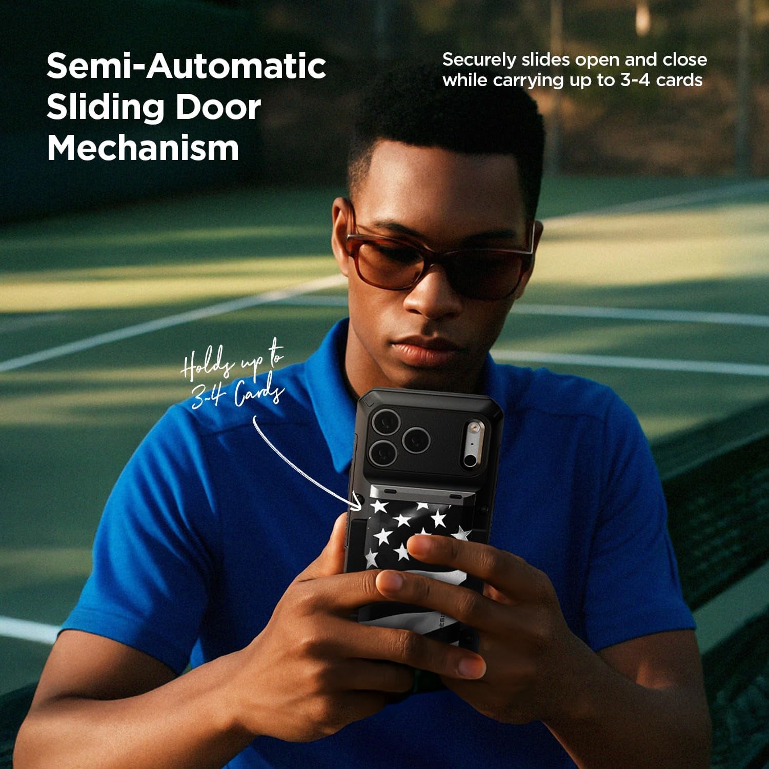 Elevate Your Style with the Damda Glide Pro Card Holder Case for iPhone 17 Pro Max - Durable, Sleek, and Functional Wallet Case in Matte Black