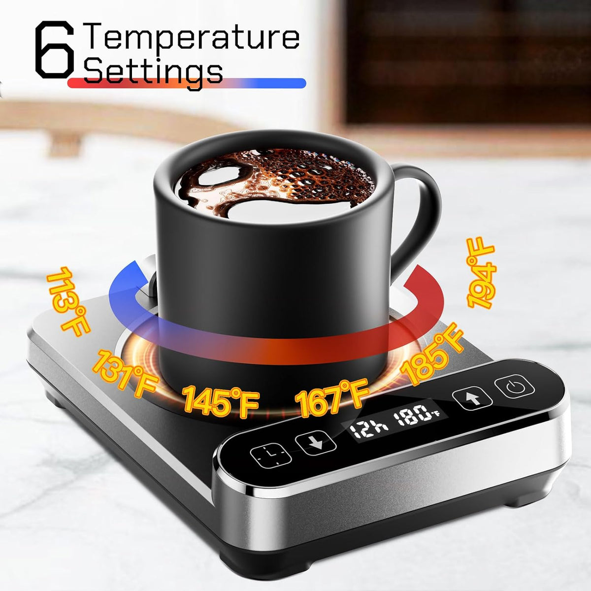 Smart Mug Warmer with Infrared Sensor, Coffee Mug Warmer for Desk