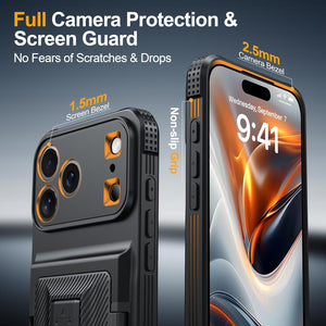 Ultimate iPhone 17 Pro Max Wallet Case: RFID Blocking, Kickstand, Privacy Screen, and Military Drop Protection