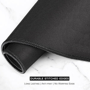 Desk Pad, XL Extended Large Gaming Mouse Pad 31.5 X 11.8 Inch, Waterproof Mousepad with Stitched Edge, Non-Slip Computer Keyboard Laptop Mat for Women Men Office Work, Teal Tropical Leaves