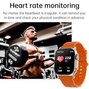 Revolutionary Smart Watch T900 Ultra - Bluetooth Talk, Heart Rate Monitor, and Sports Tracking for All iOS & Android Users