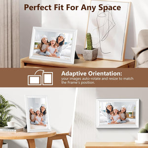 Smart White Digital Picture Frame Wifi Send Photos from Your Phone